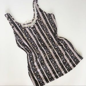 Maurices Striped Floral Tank Top